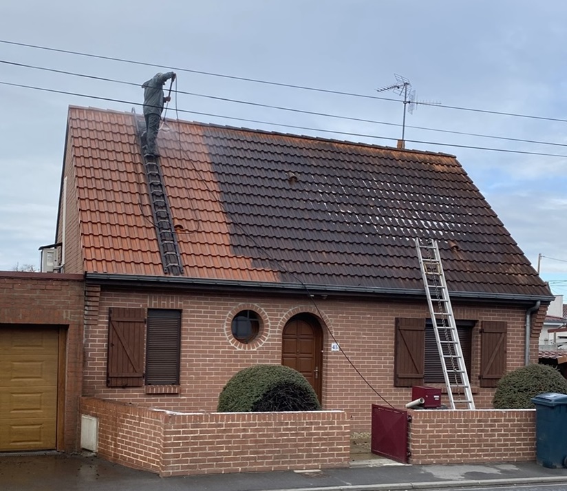 Nettoyage de toiture au karcher