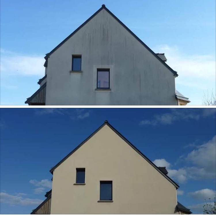 Ravalement de façade avec peinture